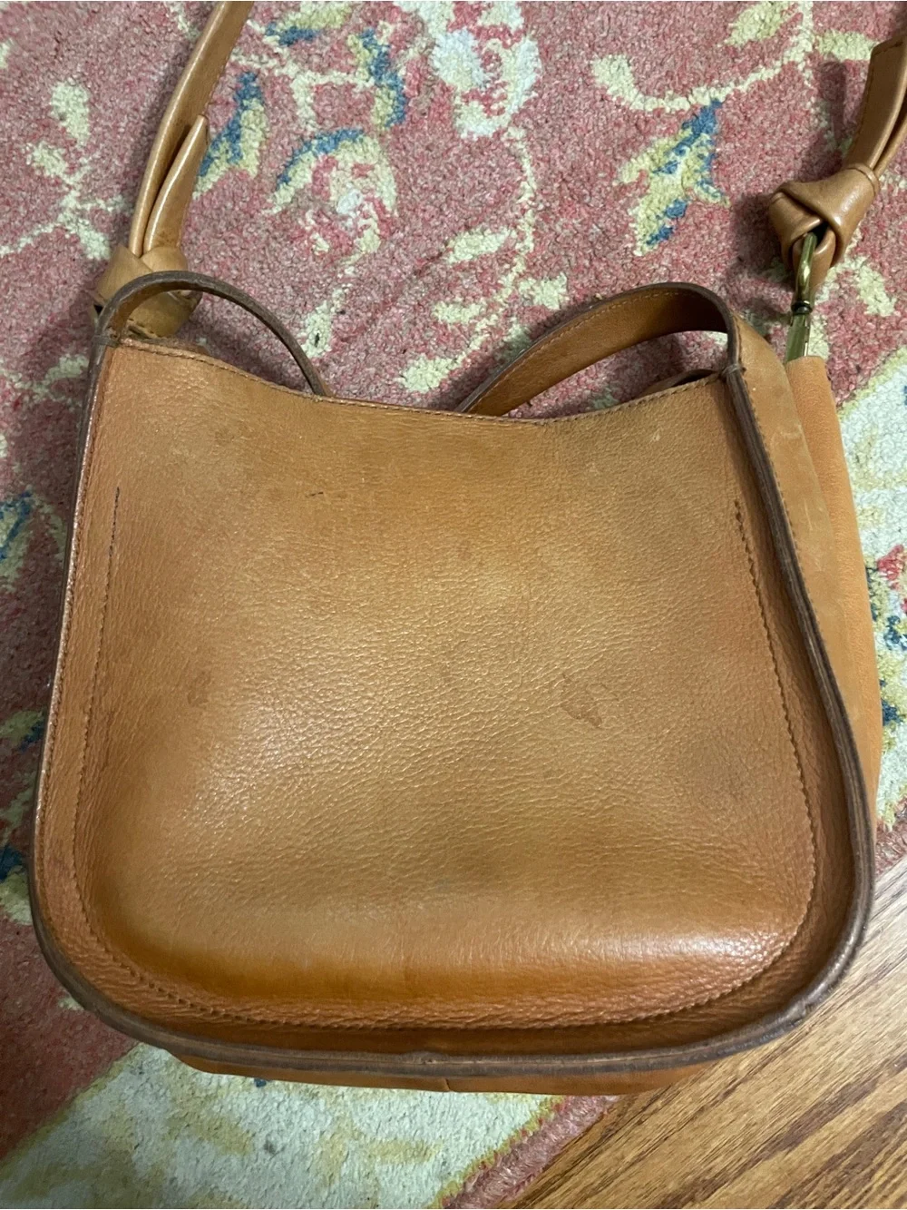 Madewell The Sydney Classic Tan Leather Crossbody Bag